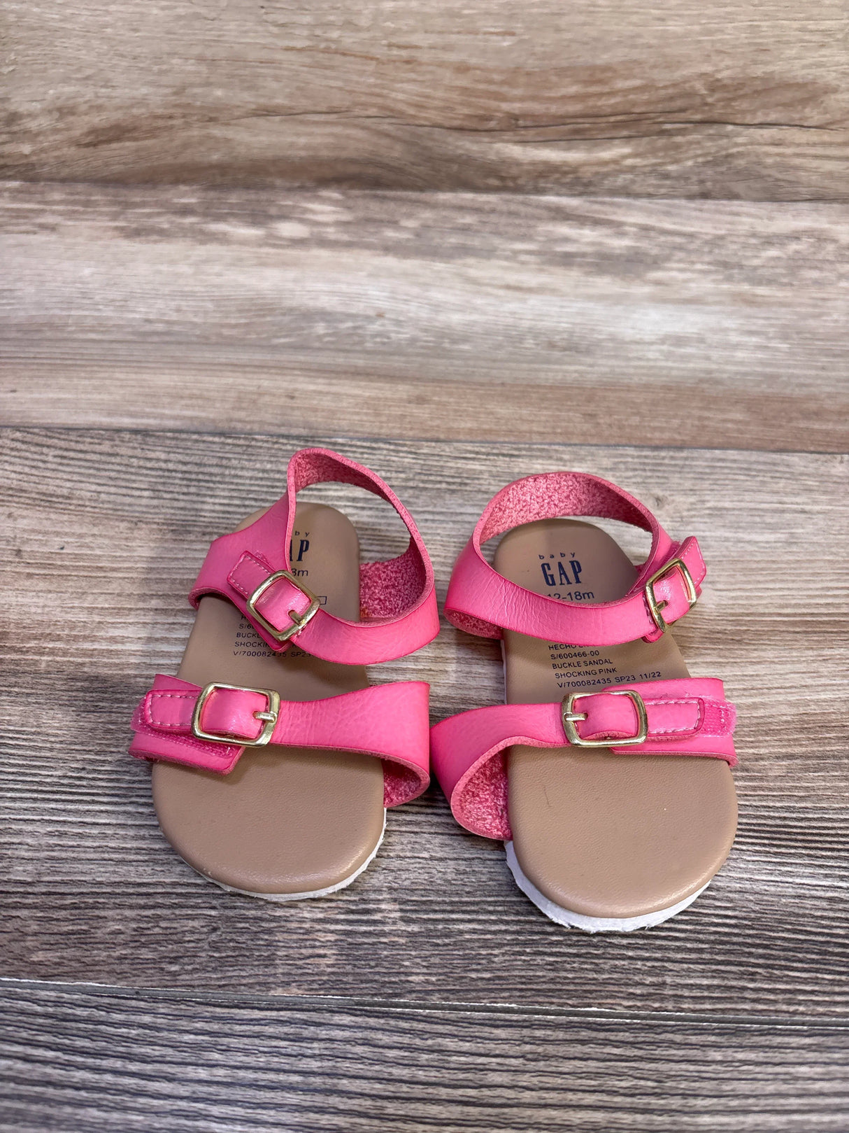 Baby Gap Buckle Sandals Pink sz 4/5c