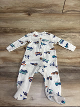 Carter's Waffle Knit Truck Sleeper White sz 6m