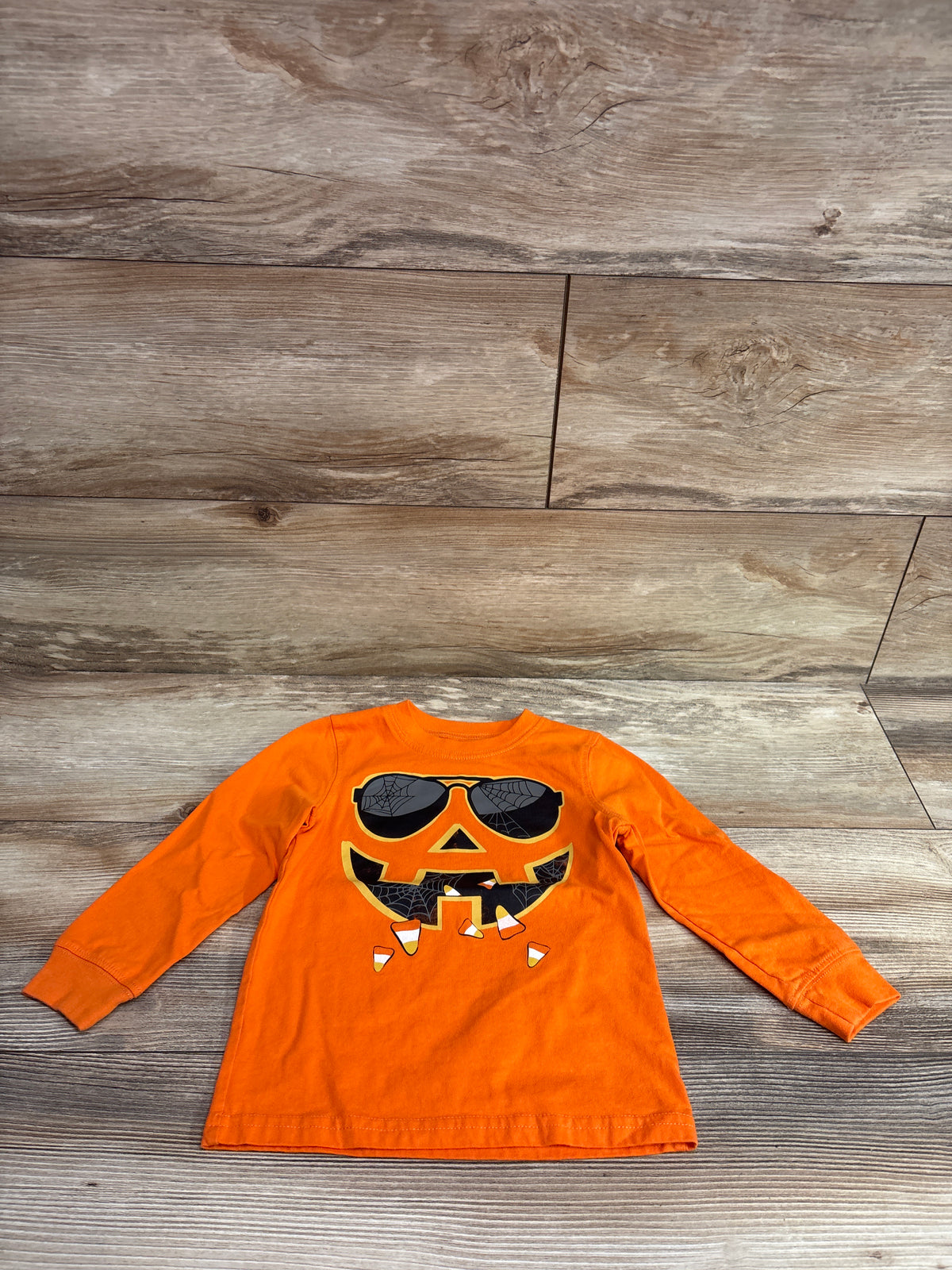 Carter's Jack-O-Lantern Shirt Orange sz 2T