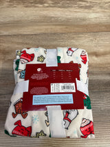 NEW Wonder Shop 2pc Coat Style Christmas Pajama Set White sz 3T
