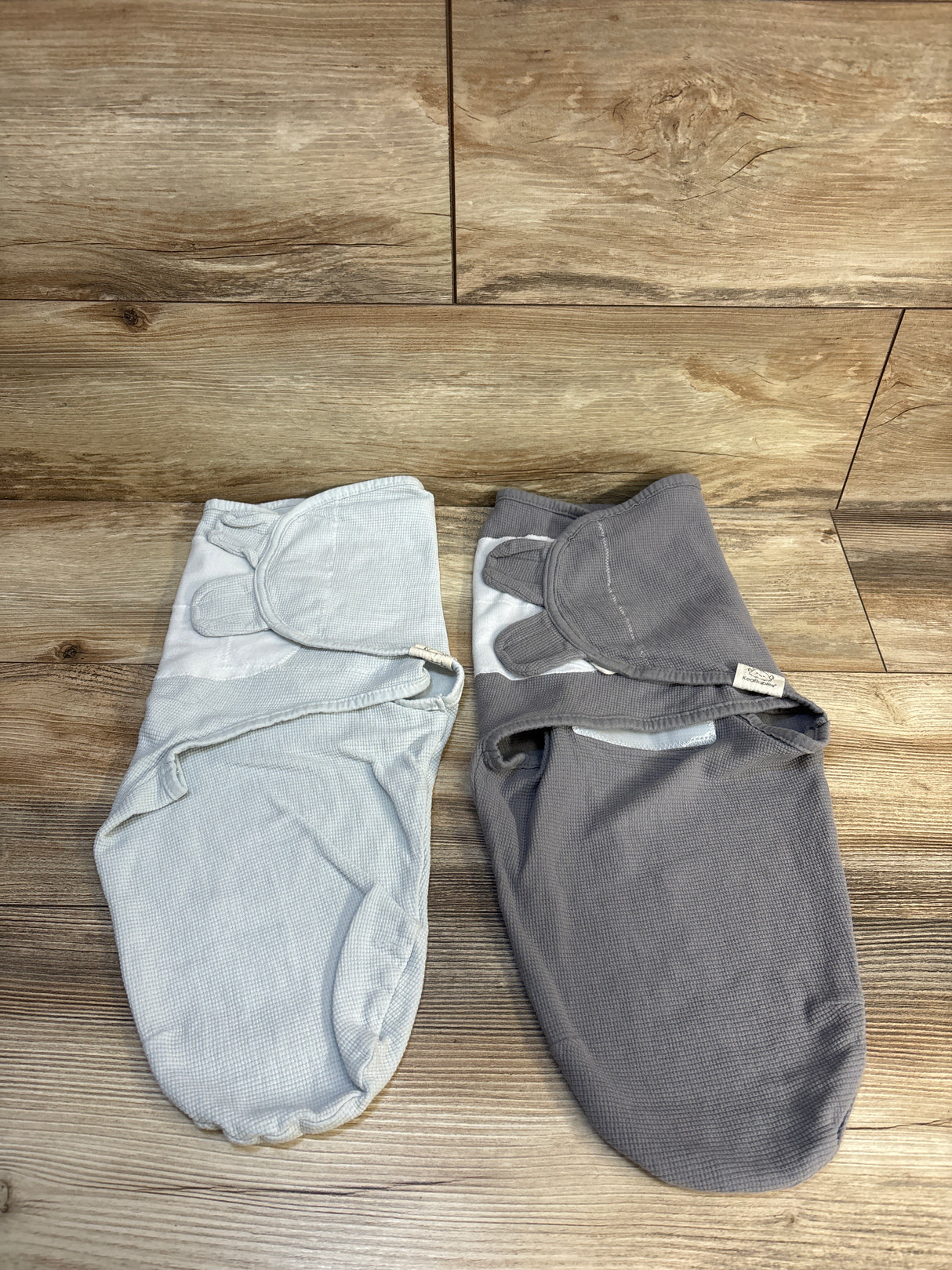 KeaBabies 2pk Waffle Knit Swaddle Wrap Grey sz 0-3m