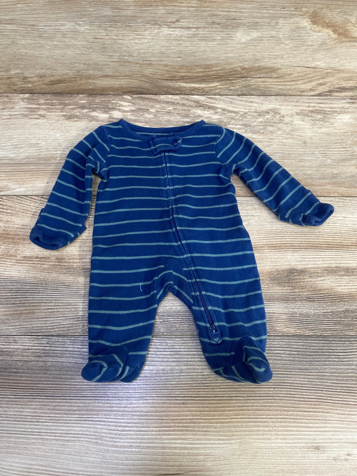 Child Of Mine Striped Sleeper Blue sz Preemie