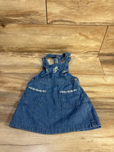 Old Navy Embroidered Denim Skirtall Blue sz 18-24m