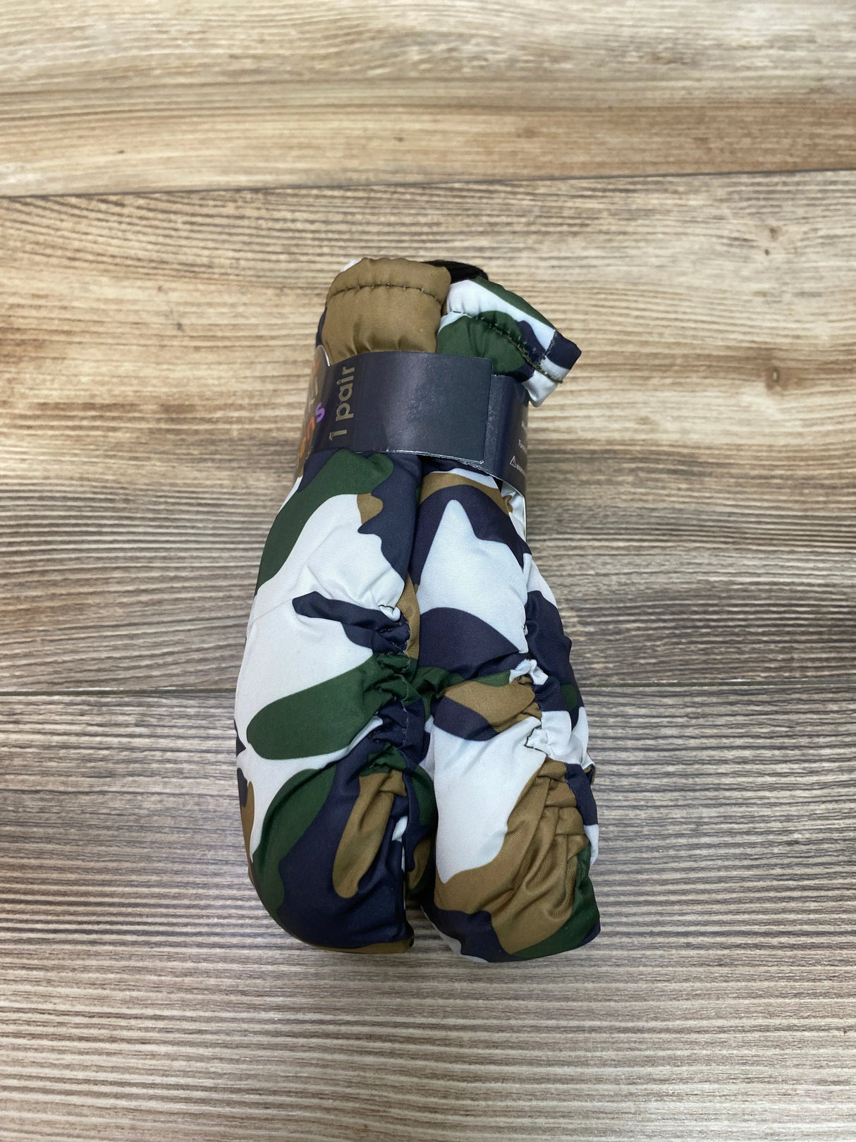 NEW ThermaWear Kid's Ski Green Camo Mittens OSFM (1-3Y)