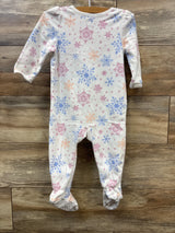 Just One You Snowflake Print Blanket Sleeper White sz 18m