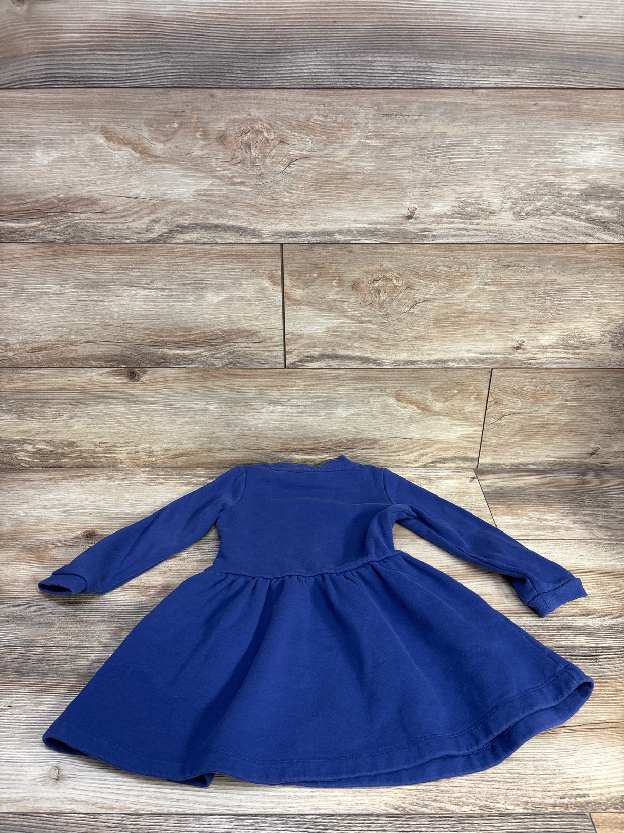 Mini Boden Embroidered Sweatshirt Dress Navy sz 3-4T