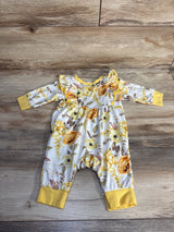 Shein Ruffled Floral Coverall White sz 3m