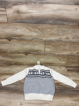 NEW Gymboree Fair Isle Quarter-Zip Holiday Sweater White sz 4T