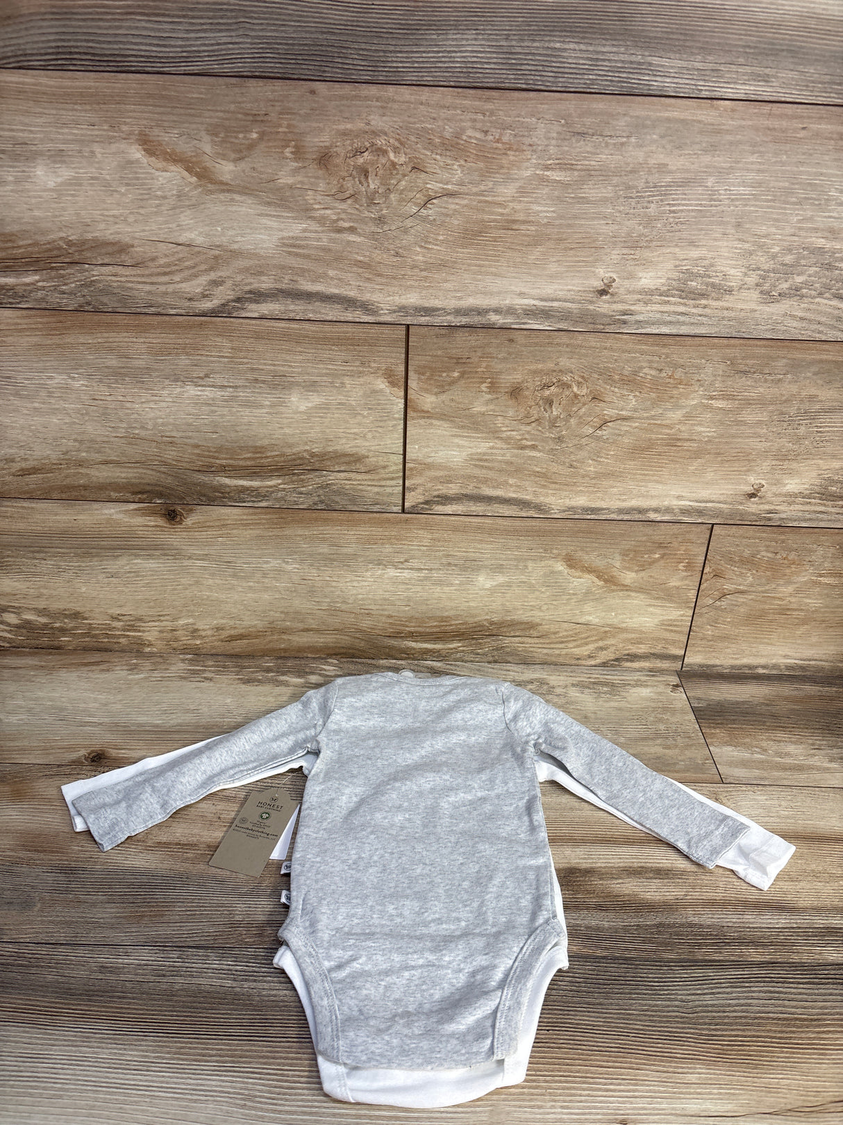 NEW Honest Baby 2pk Bodysuits White sz 6-9m