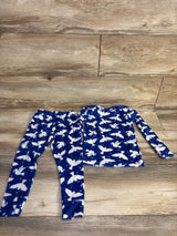 Cat & Jack 2pc Dove Velour Pajama Set Blue sz 3T