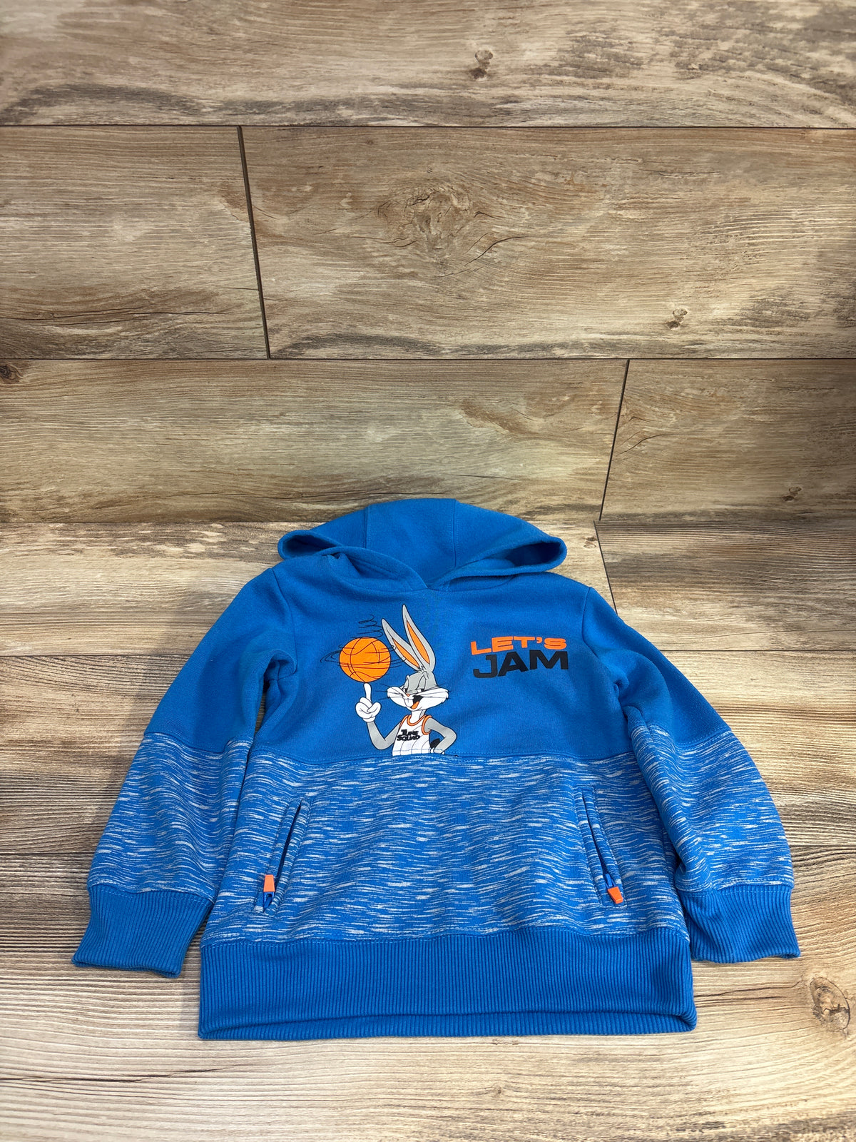 Space Jam Pullover Hoodie Blue sz 3T