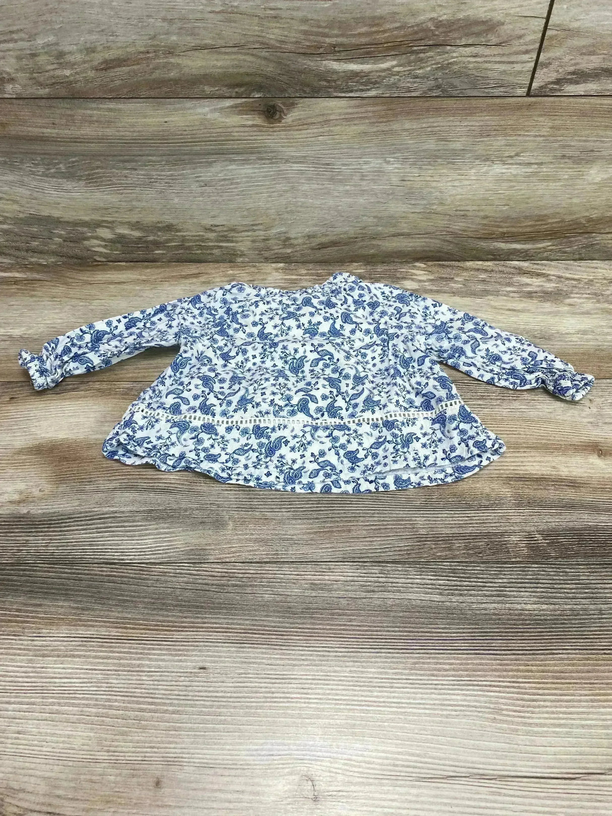 Old Navy Paisley Floral Top White sz 6-12m - Me n Mommy To Be