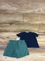 NEW Tommy Bahama 2pc Dinosaur Shirt & Board Shorts Set Navy sz 24m