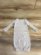 First Impressions Star Print Sleeper Gown Grey sz 0-3m