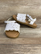 Sugar Ibby Floral Chop Cut Out Sandals White sz 7c