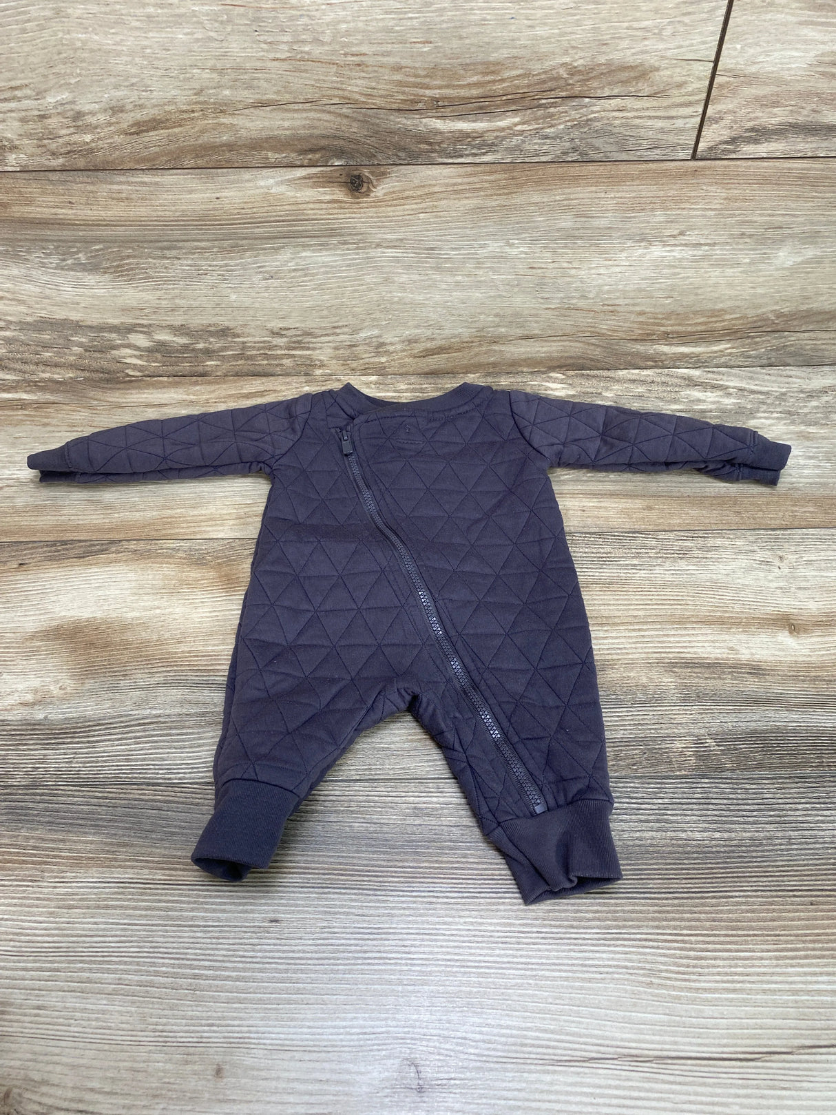 Cat & Jack Quilted Coverall Grey sz Newborn