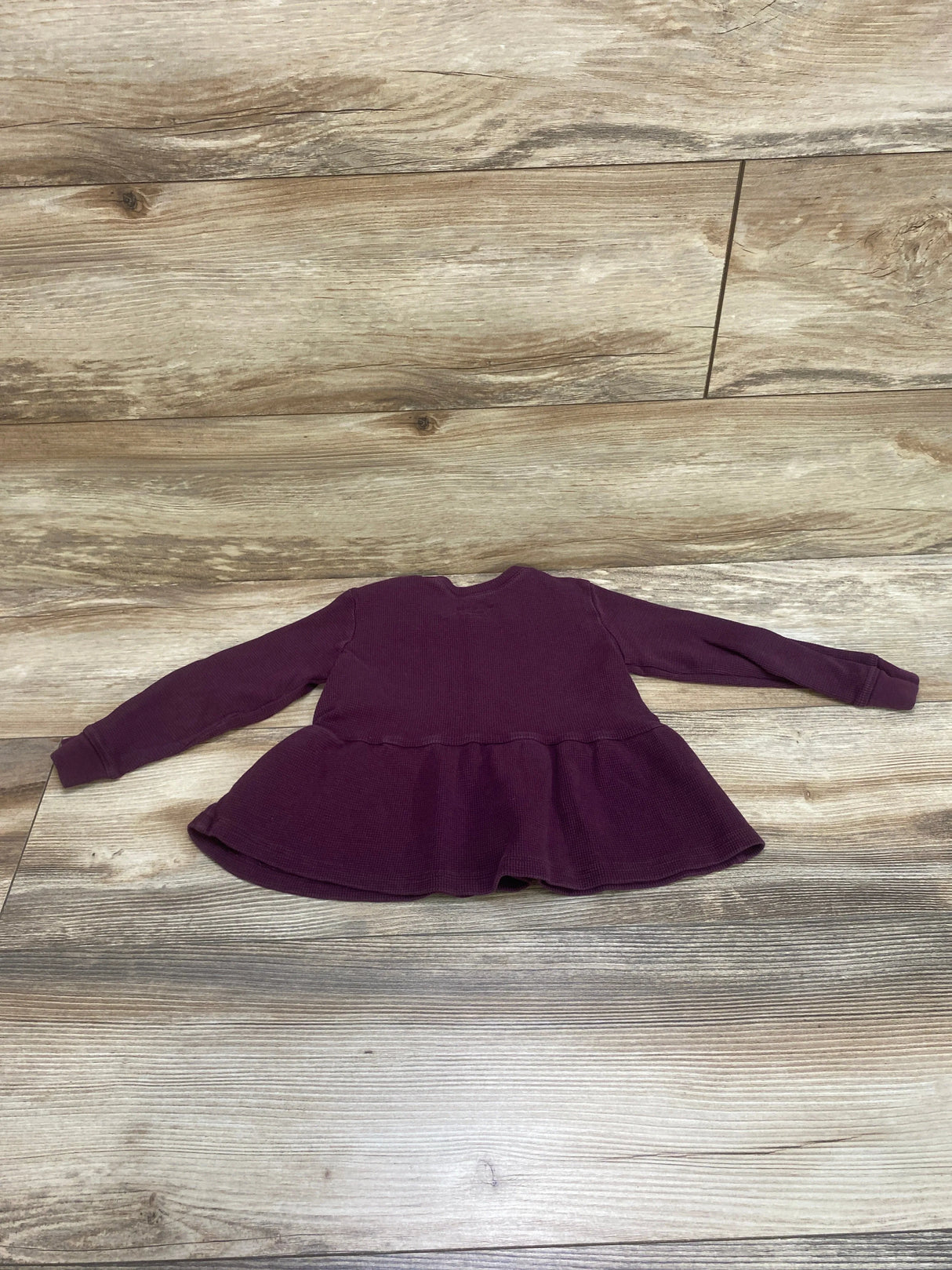 Oshkosh Thermal Peplum Shirt Purple sz 2T