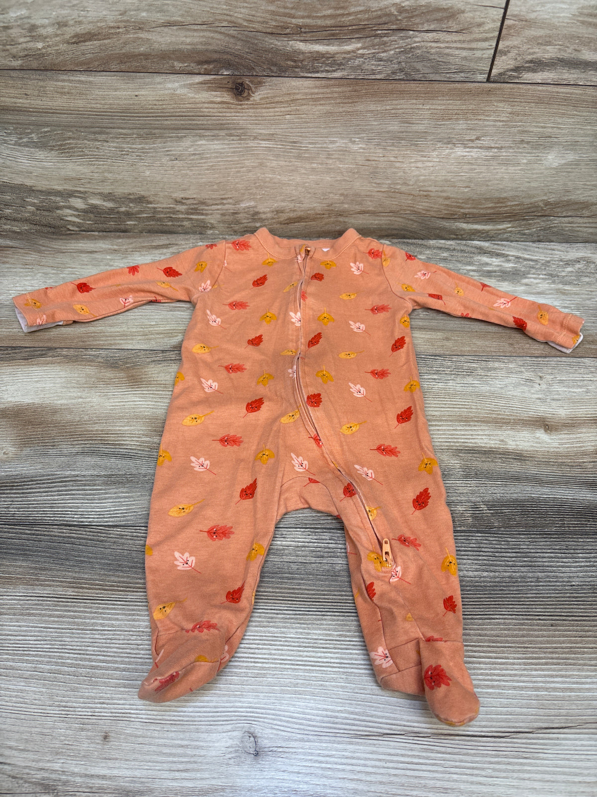 Old Navy Leaf Sleeper Orange sz 3-6m