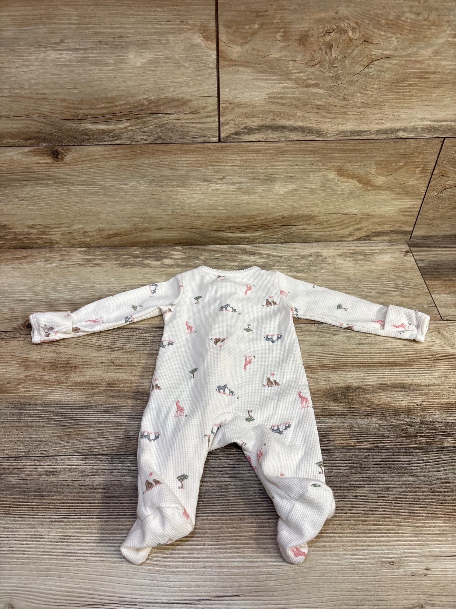 Just One You Waffle Knit Sleeper White sz Newborn
