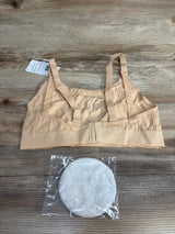 NEW Momcozy Hands Free Pumping Bra Beige sz Small