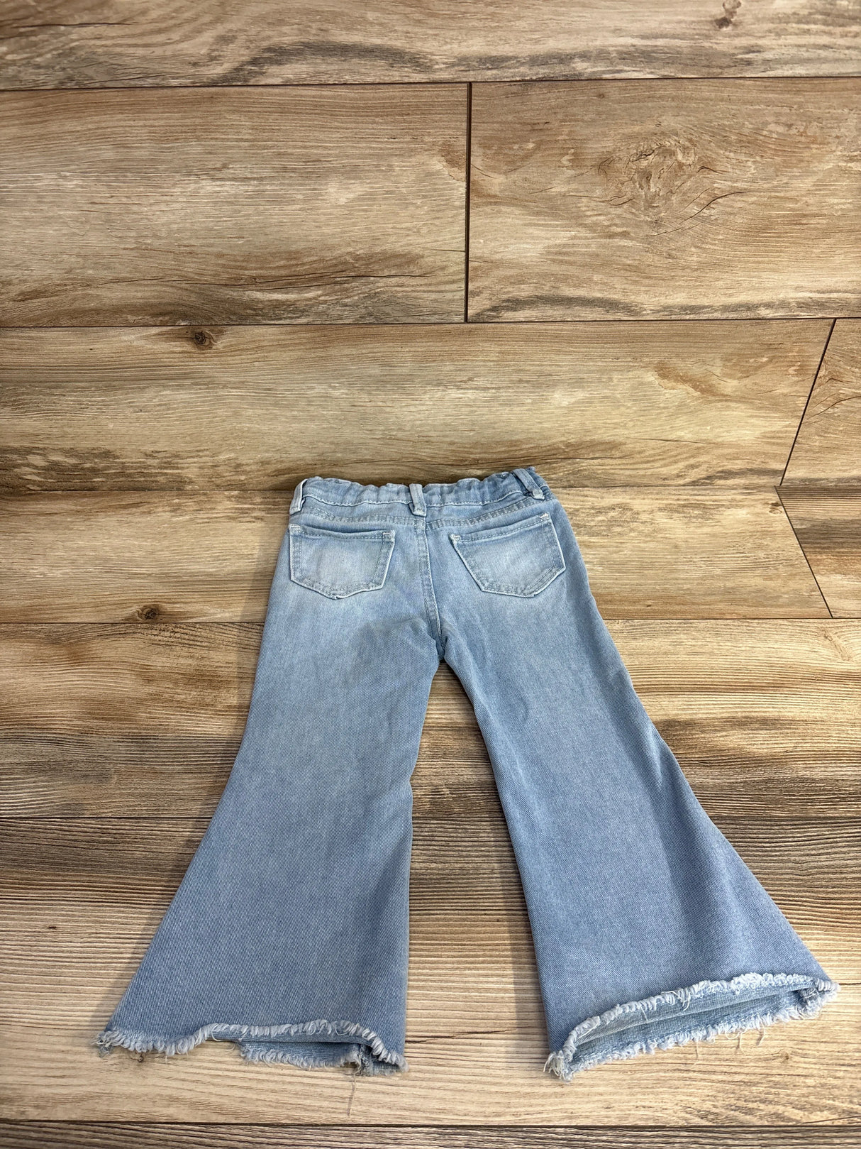 Yumi Girls Denim Frayed Jeans Light Blue sz 3T