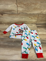 The Elf On The Shelf 2pc Pajama Set White sz 12m