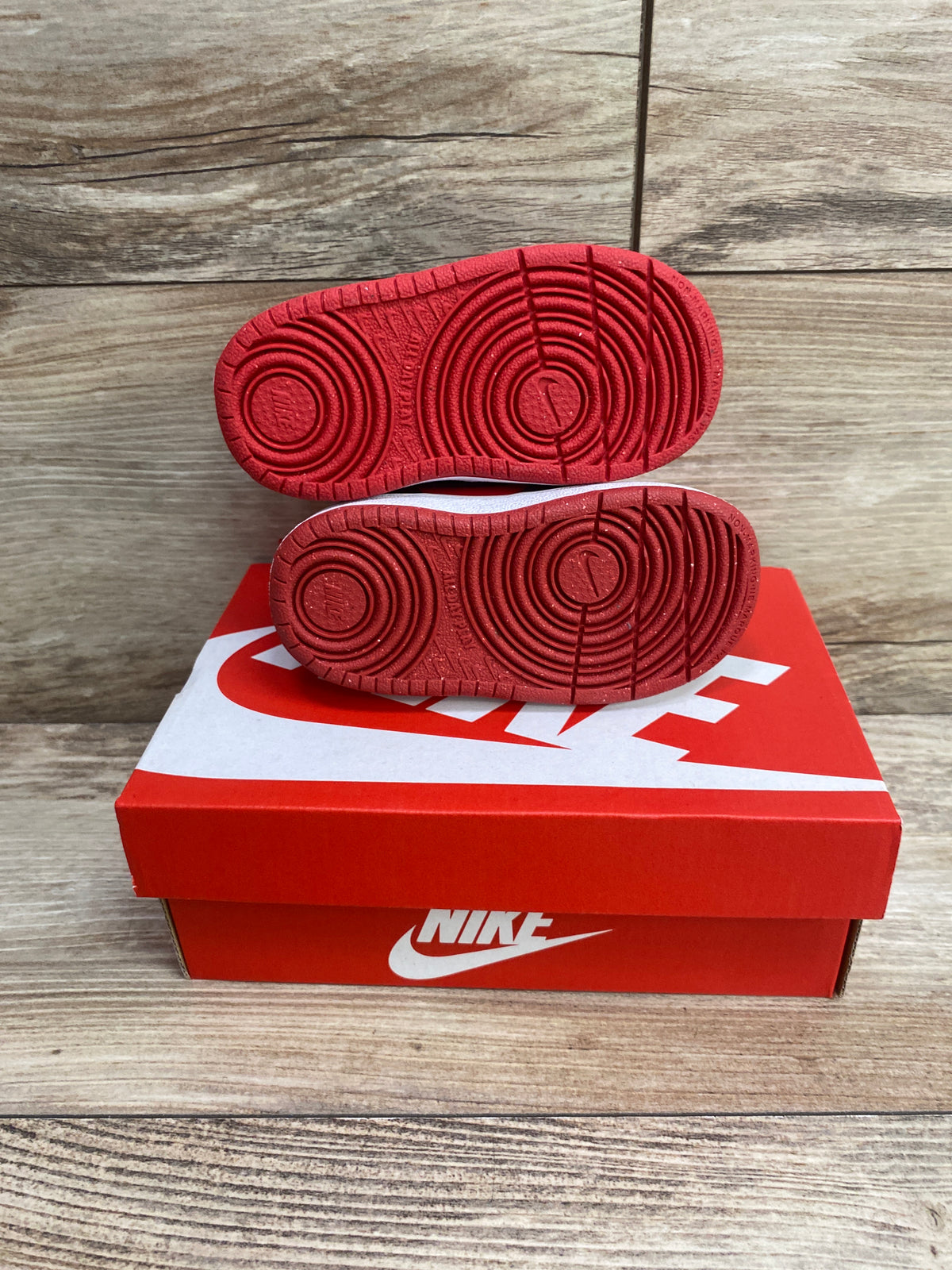 NEW Nike Court Borough Low Recraft TD 'Black University Red' Sneakers sz 5c