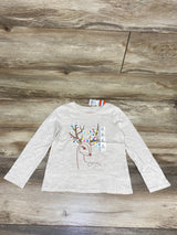 NEW Cat & Jack Reindeer Shirt Oatmeal sz 5T