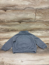 Shein Fleece New York Quarter Zip Sweatshirt Grey sz 18-24m