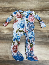 Posh P Hydrangea Ruffled Footie sz 9-12m