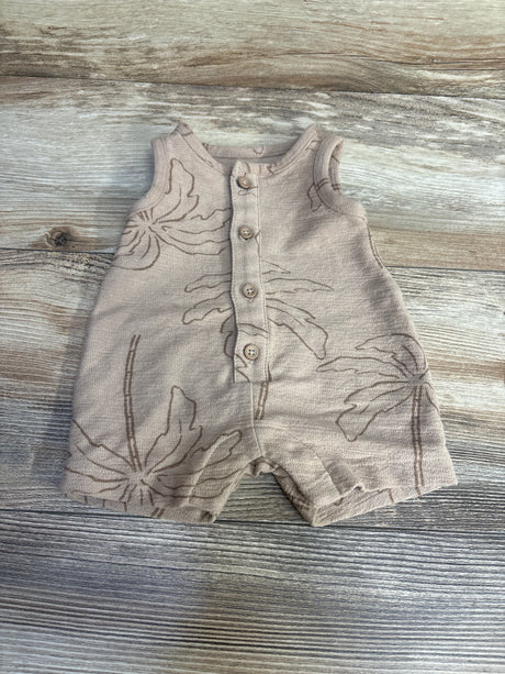 Just One You 2pc Henley Tank Romper Brown sz Newborn - Me n Mommy To Be