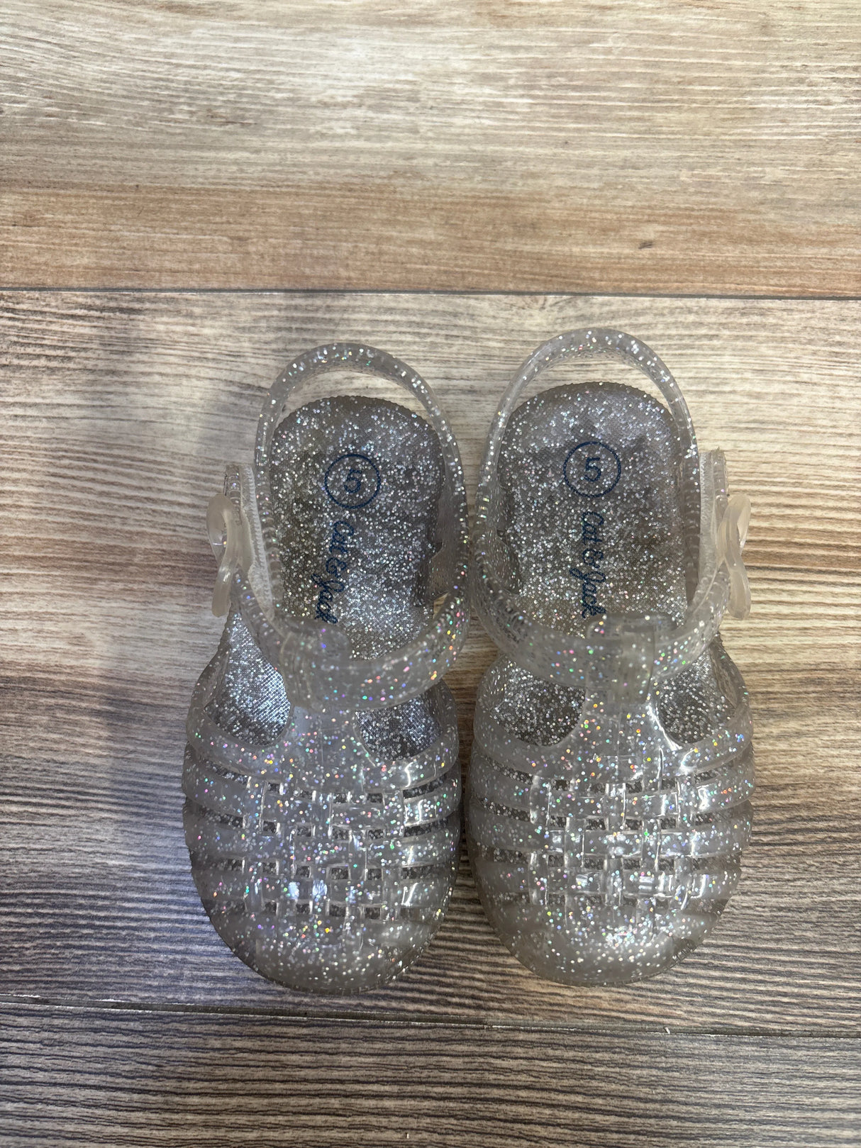 Cat & Jack Fisherman Jelly Sandals Clear sz 5c