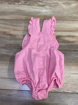 Old Navy Flutter Sleeve Bubble Shortalls Pink sz 12-18m