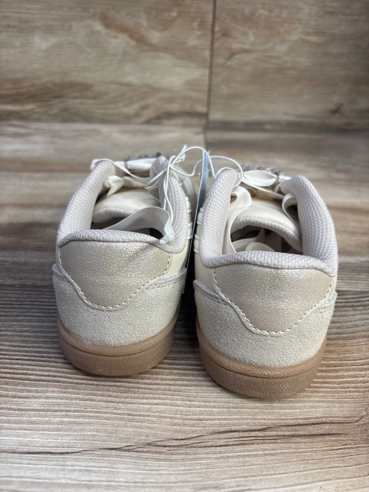 NEW Cat & Jack Embellished Boston Sneakers in Beige sz 13c