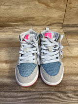 Air Jordan 1 Mid SE PS 'Denim Squad' Sneakers sz 11c