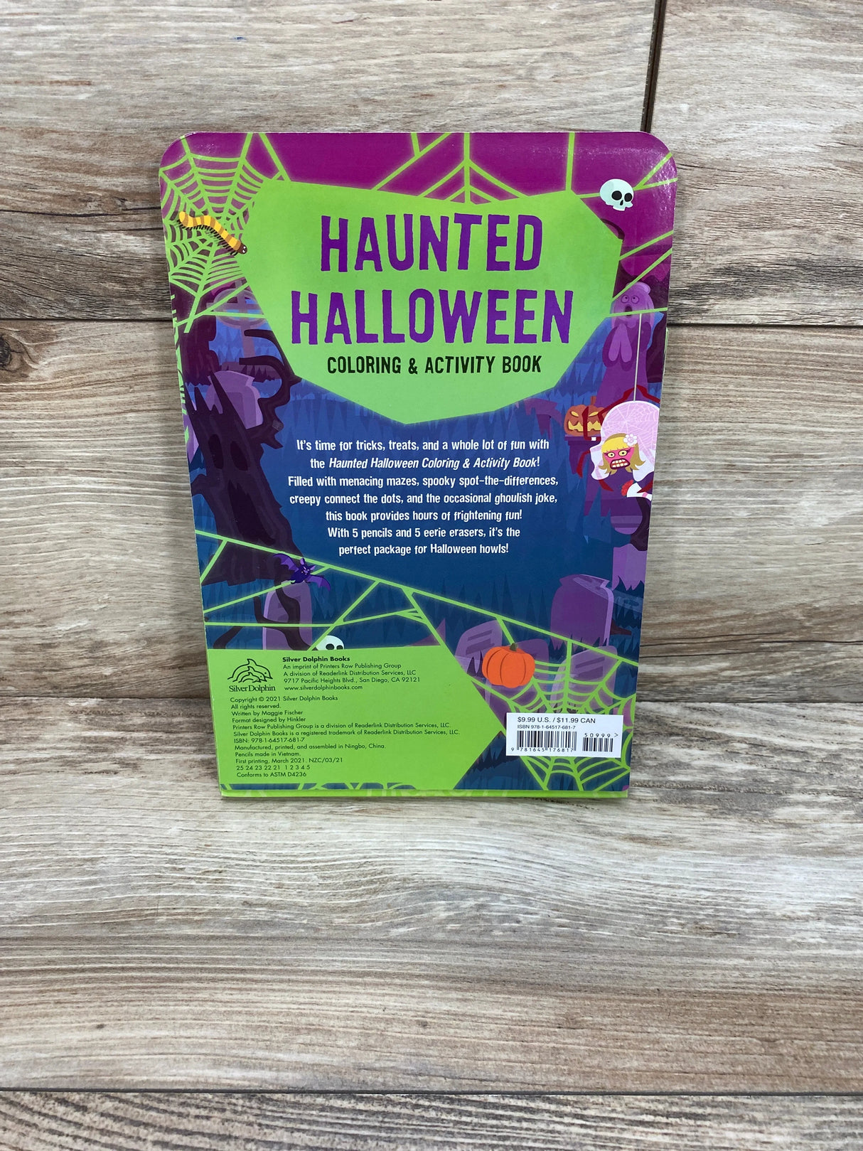 NEW Haunted Halloween Pencil Toppers Paperback – Coloring Book - Me n Mommy To Be