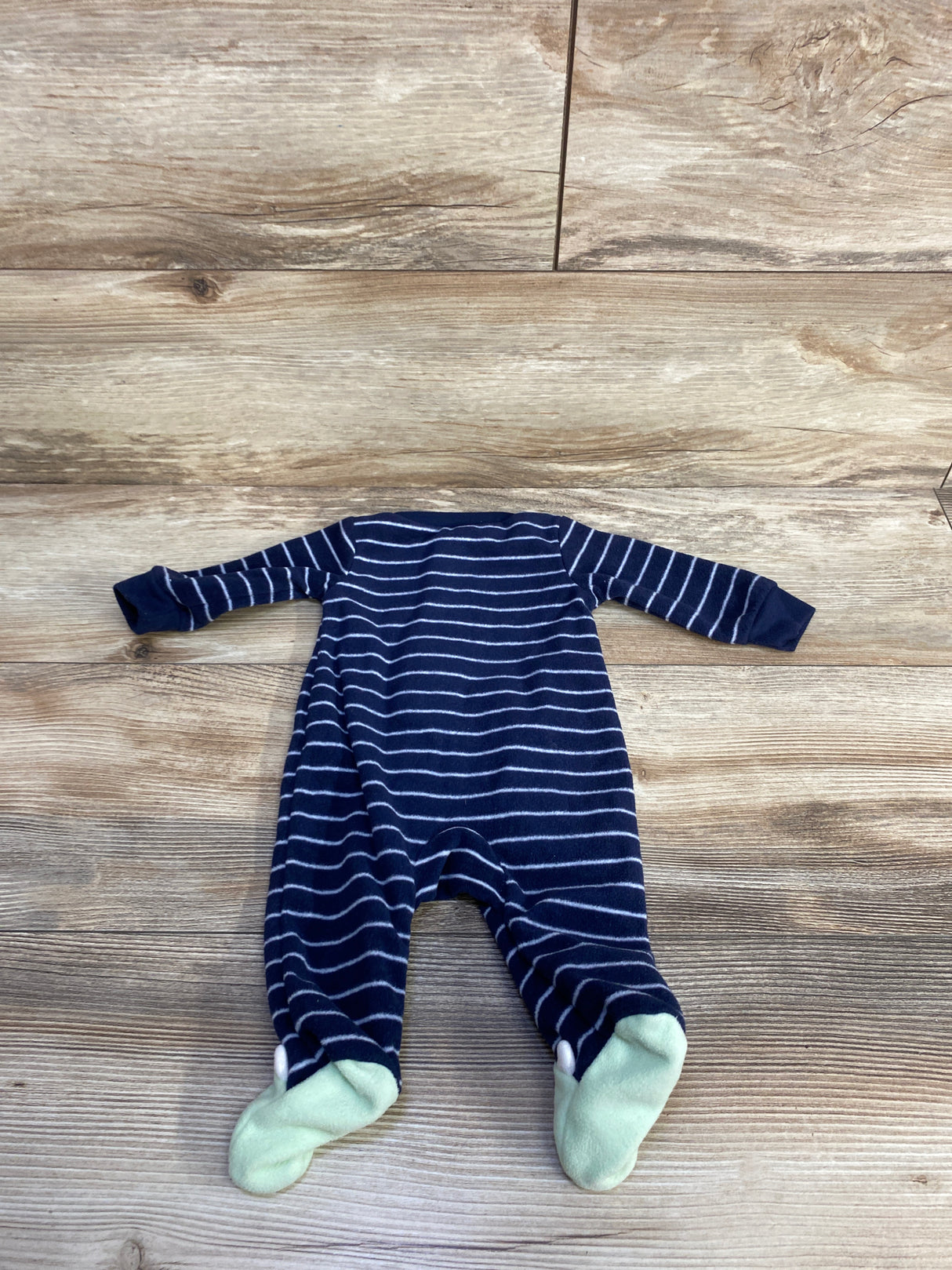 Carter's Striped Monster Blanket Sleeper Navy sz Newborn