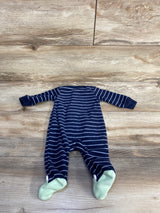 Carter's Striped Monster Blanket Sleeper Navy sz Newborn