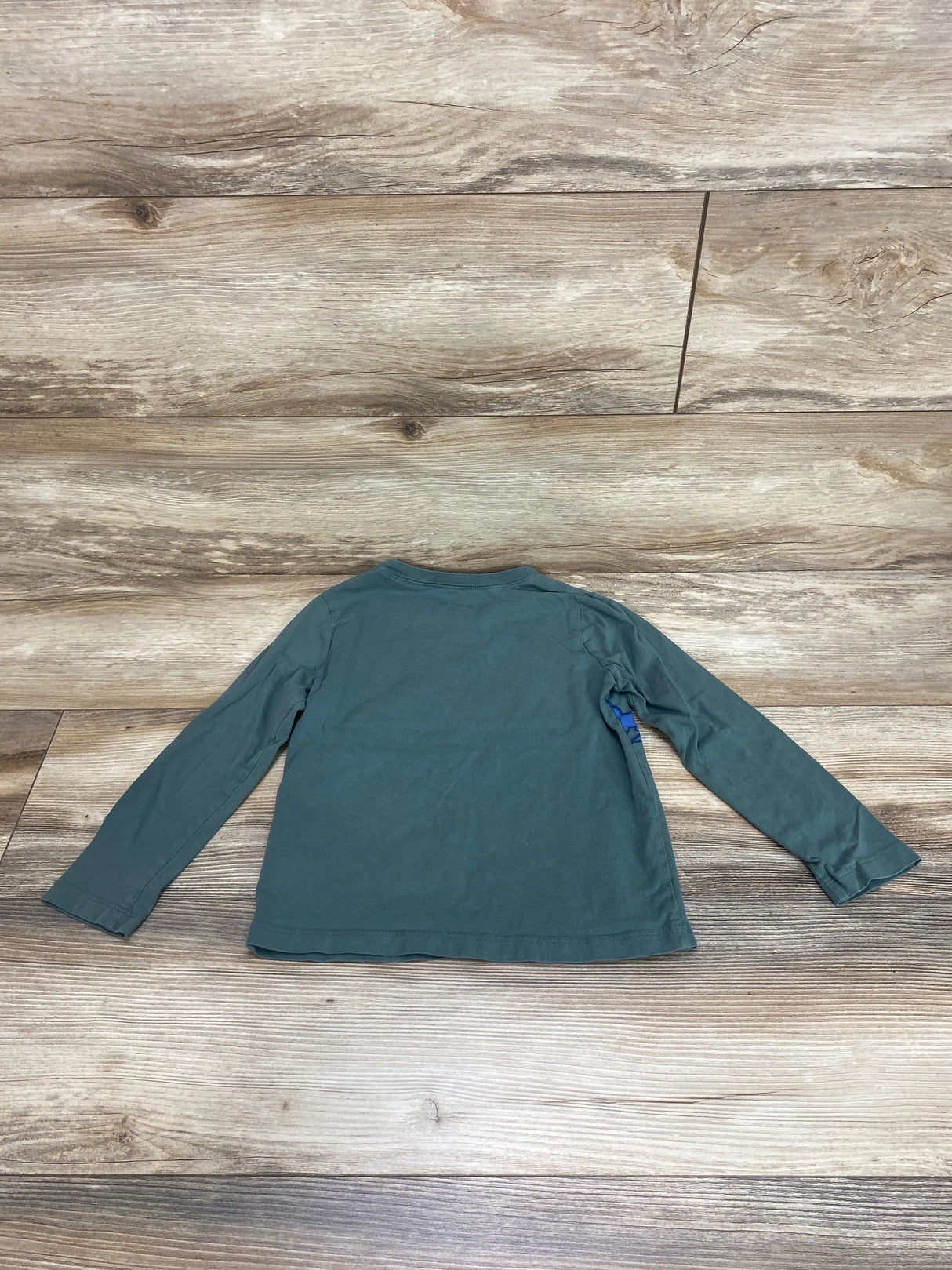 OshKosh Long Sleeve Shark Shirt Green Sz 5T