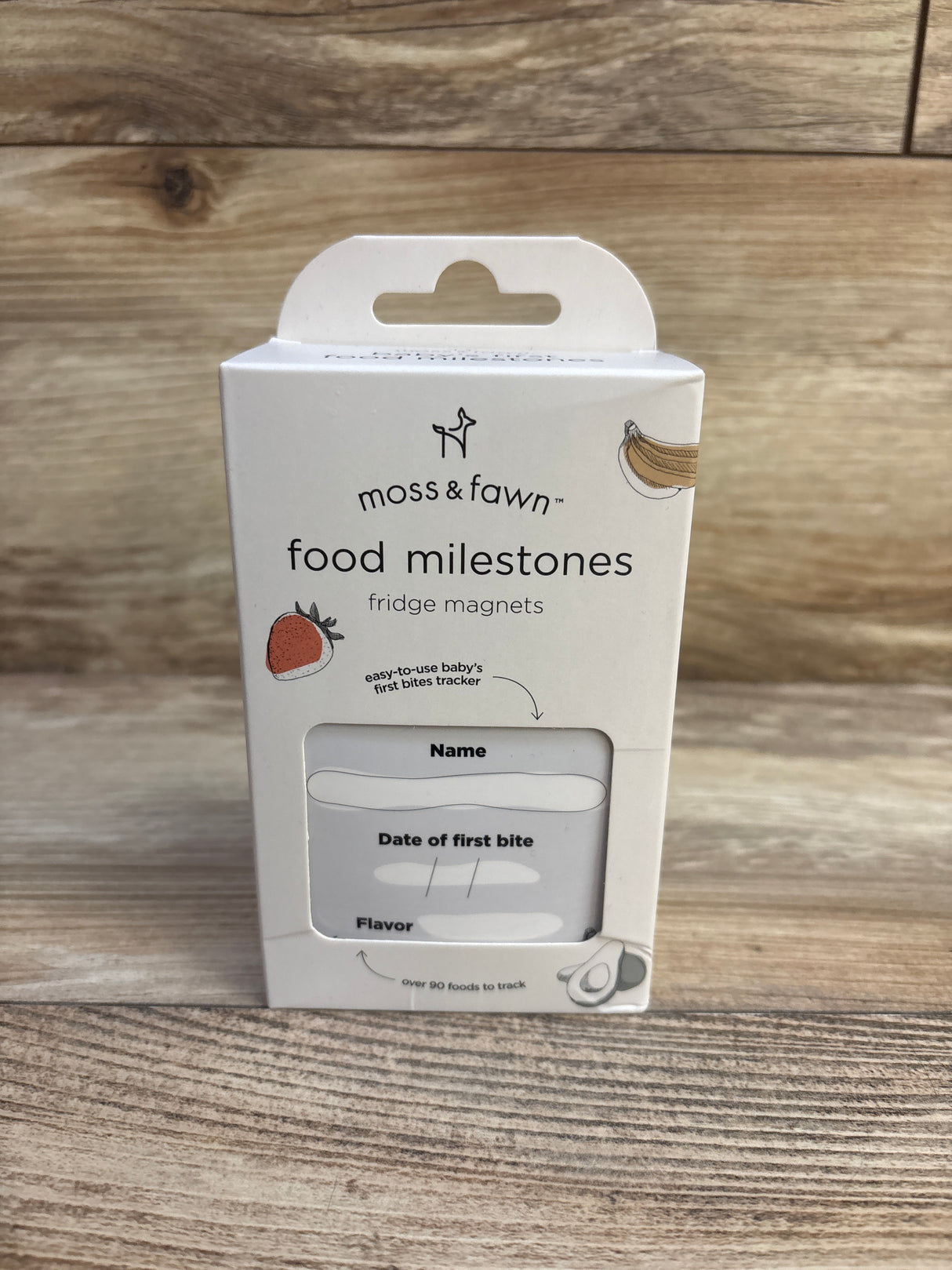 NEW Moss and Fawn Food Milestones Magnet