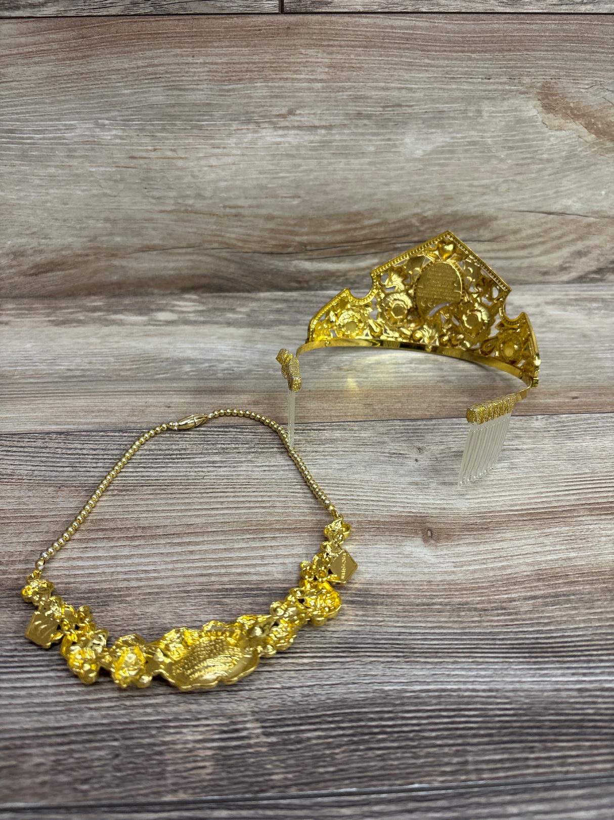 Disney Store Princess Aurora 2pc Crown Headband & Necklace Set