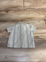 Button Up Bowtie Shirt Green sz 2T