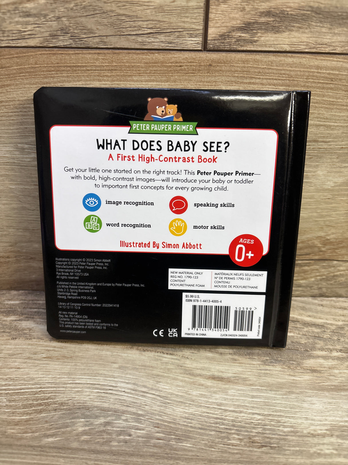 What Does Baby See? A High-Contrast Padded Board Book