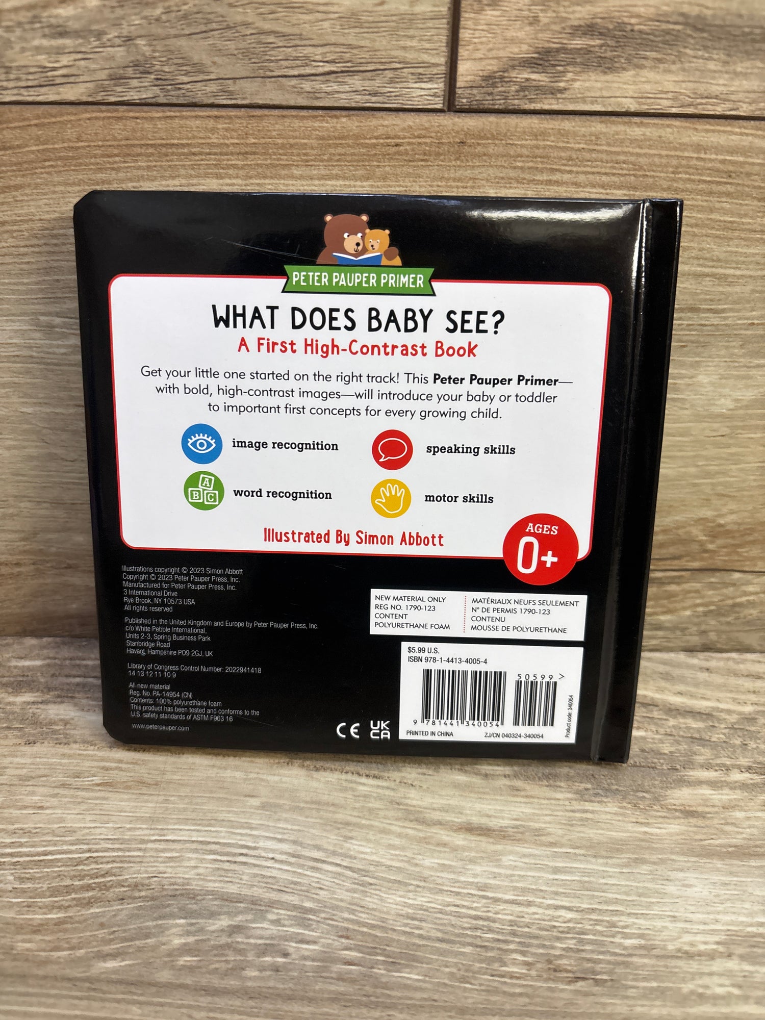 What Does Baby See? A High-Contrast Padded Board Book
