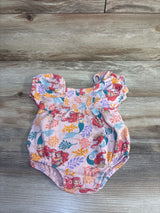 Disney Baby The Little Mermaid Smocked Bubble Romper Pink sz 18m