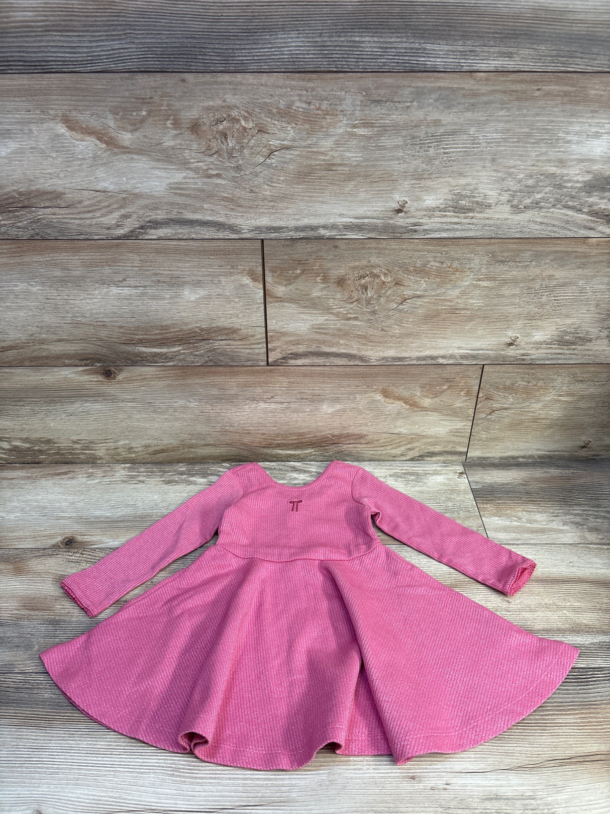 Hanna Andersson Long Sleeve Skater Dress Pink sz 2T