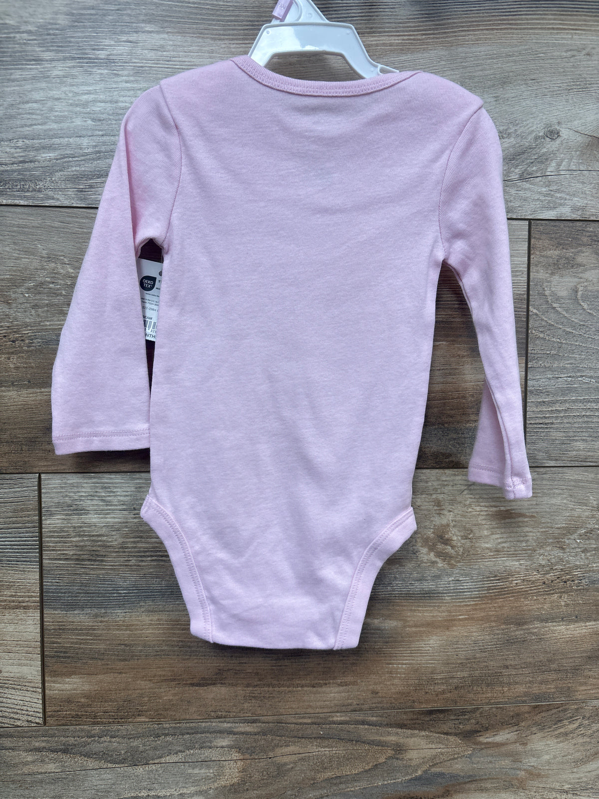 NEW Okie Dokie Long Sleeve Little Sister Bodysuit Pink sz 9m