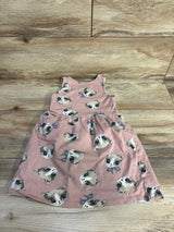 H&M Cat Print Tank Dress Pink sz 3-4T