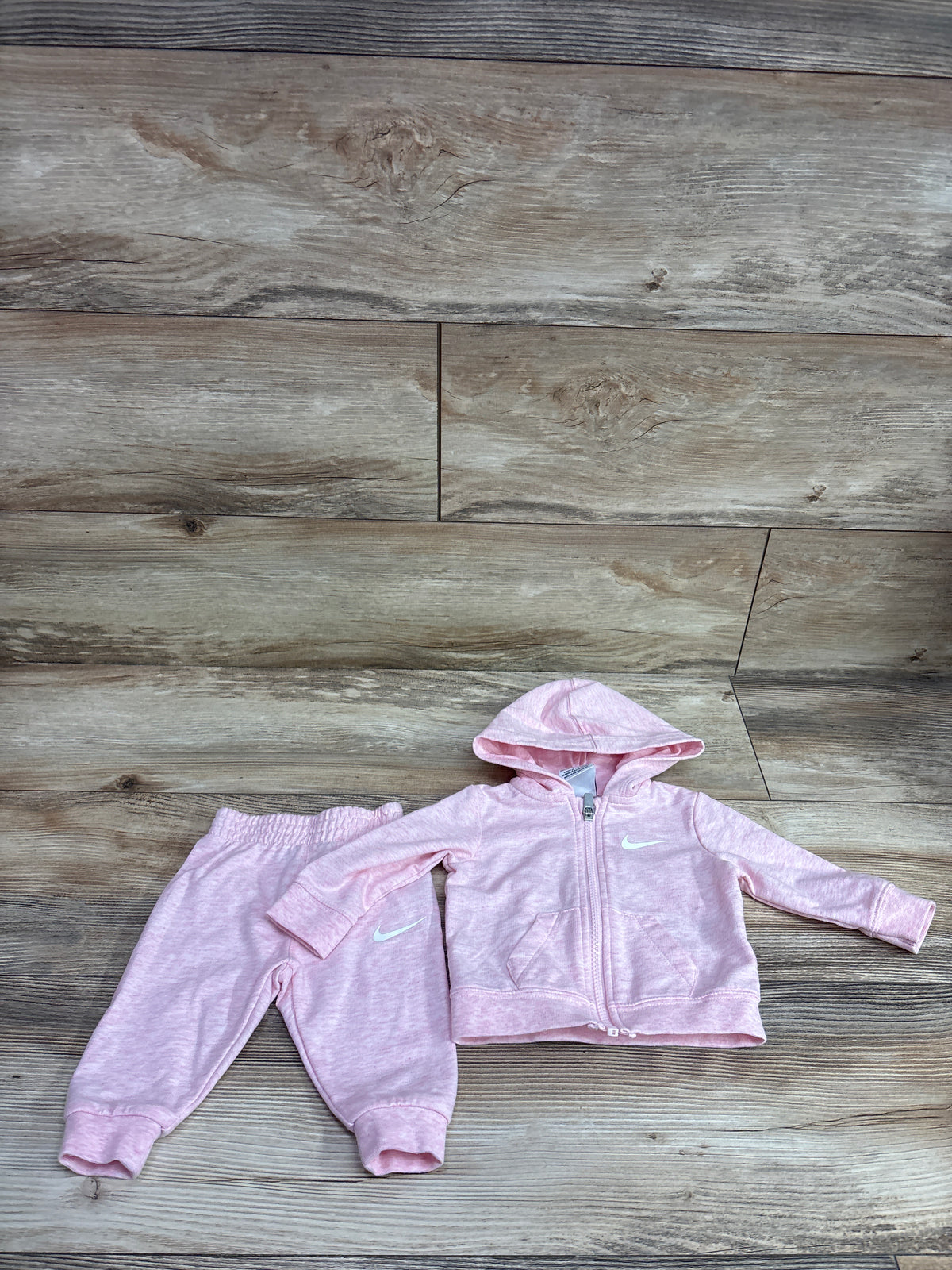 Nike 2pc Zip-Up Hoodie & Joggers Set Pink sz 3m