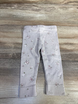 Jamie Kay Ribbed Floral Leggings Lilac sz Newborn